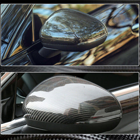 Mercedes Benz A Class W177 V177 2019-2022 Mirror Covers Pair Carbon Fiber-Ahacarbon