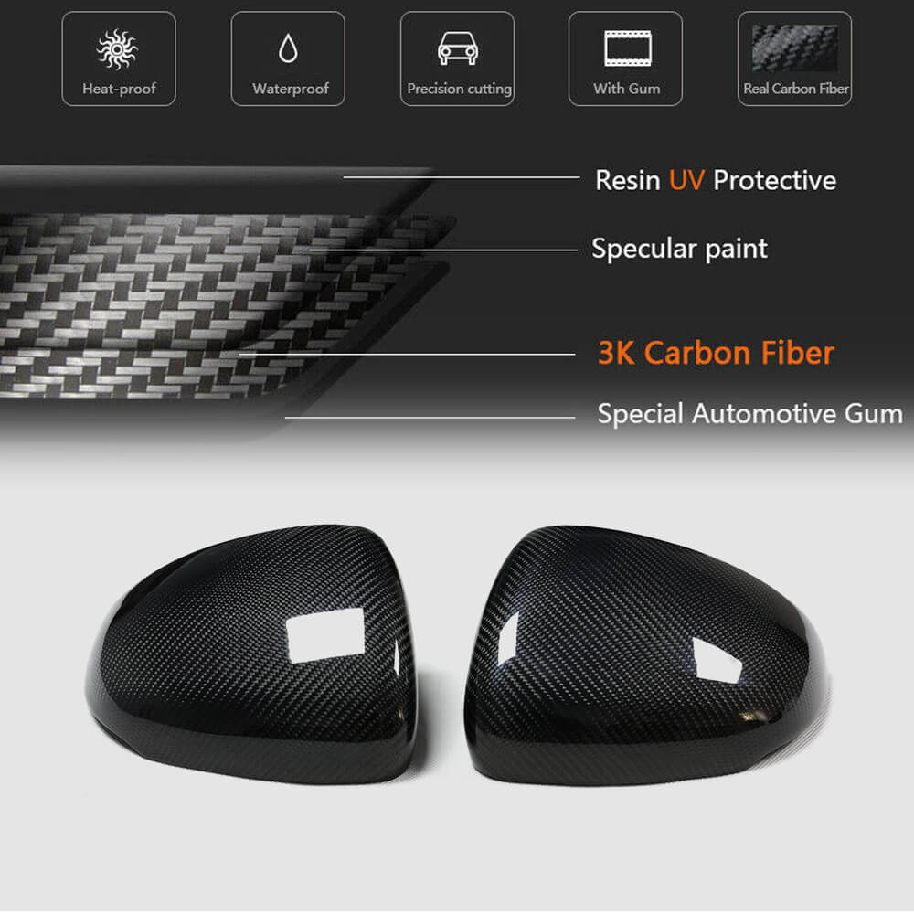 Mercedes Benz A Class W177 V177 2019-2022 Mirror Covers Pair Carbon Fiber-Ahacarbon