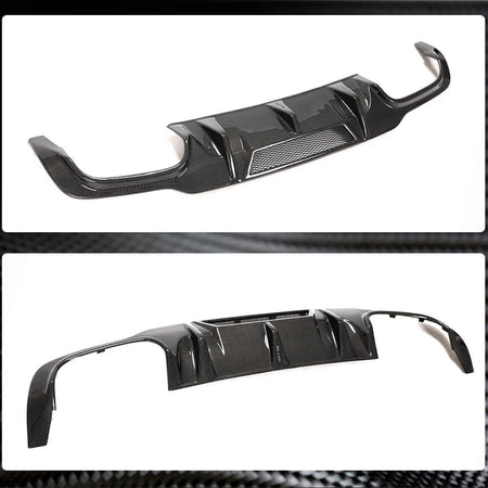 Mercedes Benz W204 C204 C63 AMG Facelift 2012-2014 Rear Bumper Diffuser Carbon Fiber-Ahacarbon