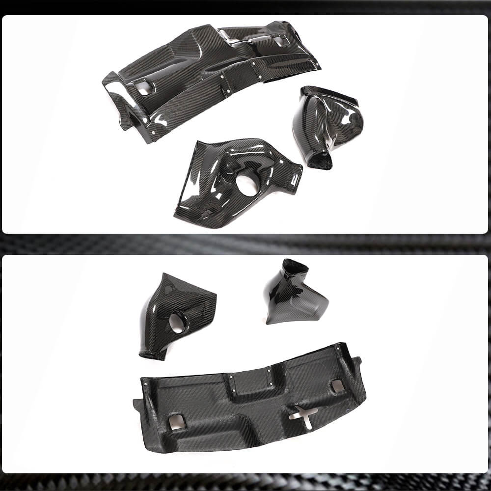Mercedes Benz W204 C204 C63 AMG Facelift 2012-2014 Cold Air Intake Kit System Cover Dry Carbon Fiber-Ahacarbon