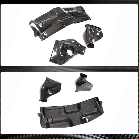 Mercedes Benz W204 C204 C63 AMG Facelift 2012-2014 Cold Air Intake Kit System Cover Dry Carbon Fiber-Ahacarbon