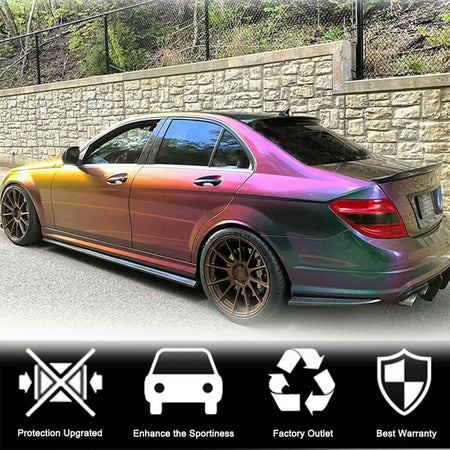 Mercedes Benz W204 C63 AMG 2008-2014 Side Skirts Carbon Fiber-Ahacarbon