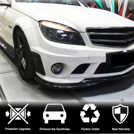 Mercedes Benz W204 C63 AMG Pre-facelift 2008-2011 Front Bumper Vents Carbon Fiber-Ahacarbon