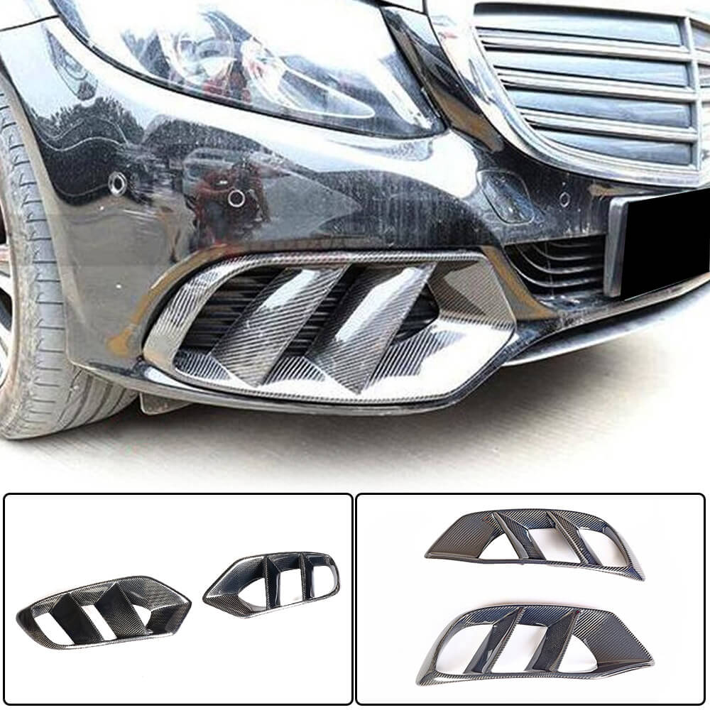 Mercedes Benz W205 Base Pre-facelift 2015-2019 Fog Light Covers Carbon Fiber/FRP-Ahacarbon