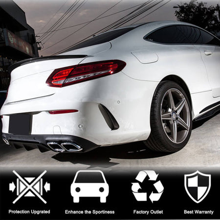Mercedes Benz (W205) C205 A205 C43 AMG Pre-facelift 2015-2019 Rear Bumper Vents Carbon Fiber-Ahacarbon