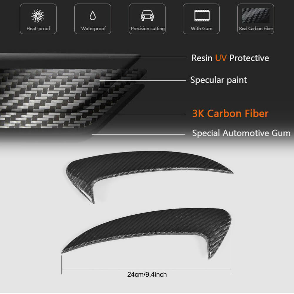 Mercedes Benz (W205) C205 A205 C43 AMG Pre-facelift 2015-2019 Rear Bumper Vents Carbon Fiber-Ahacarbon