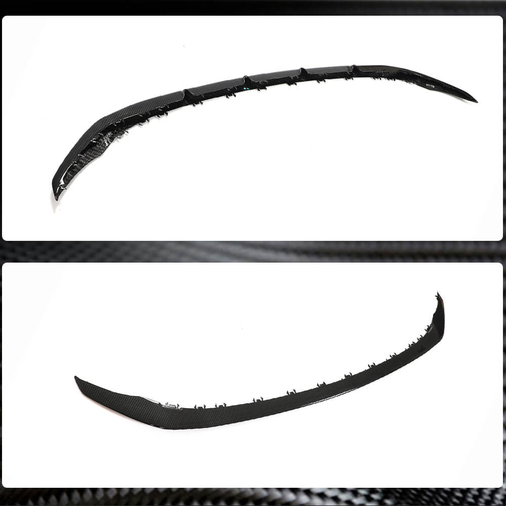Mercedes Benz W205 C205 A205 C43 AMG Facelift 2019-2021 Front Bumper Lip Dry Carbon Fiber-Ahacarbon