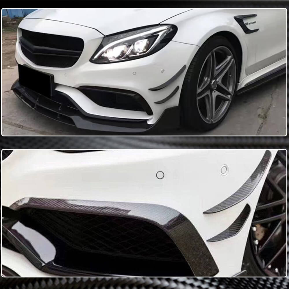 Mercedes Benz W205 C205 A205 C63 AMG 2015-2019 Front Bumper Vents Carbon Fiber-Ahacarbon