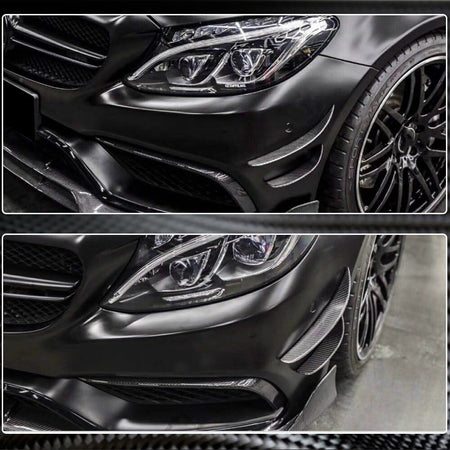 Mercedes Benz W205 C205 A205 C63 AMG 2015-2019 Front Bumper Vents Carbon Fiber-Ahacarbon