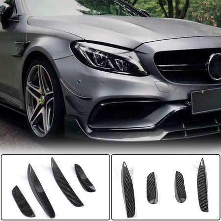 Mercedes Benz W205 C205 A205 C63 AMG 2015-2019 Front Bumper Vents Carbon Fiber-Ahacarbon