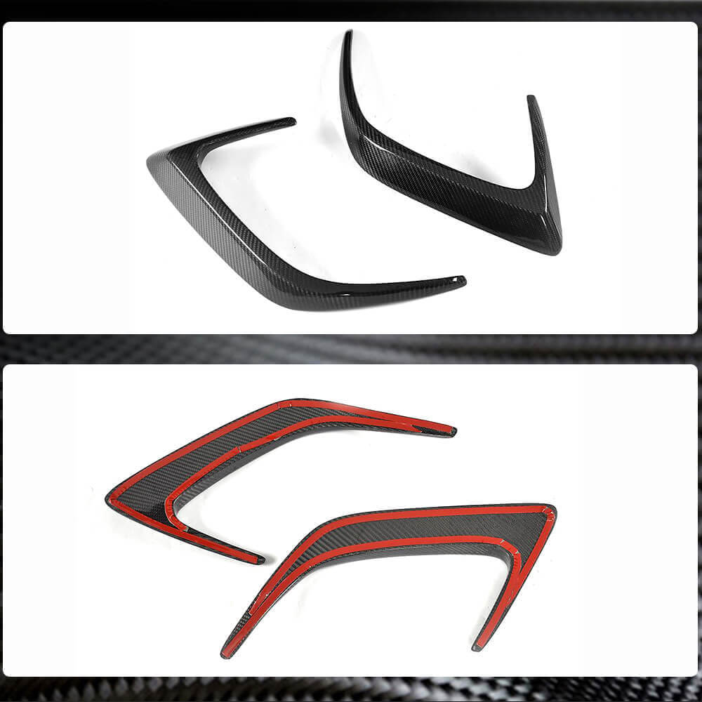 Mercedes Benz (W205) C205 A205 C63 AMG Pre-facelift 2015-2019 Rear Bumper Splitters Carbon Fiber/FRP-Ahacarbon
