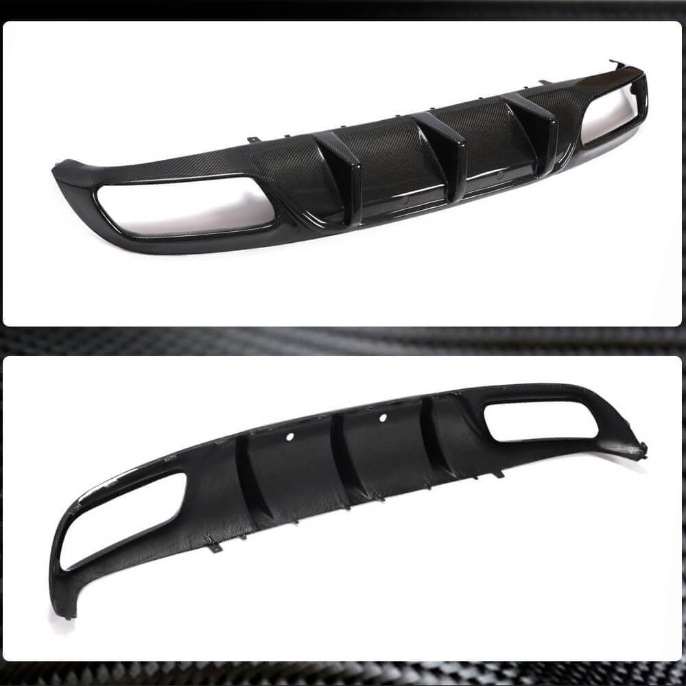 Mercedes Benz (W205) C205 A205 C63 (S) AMG Pre-facelift 2015-2019 Rear Bumper Diffuser Carbon Fiber-Ahacarbon