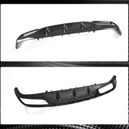 For Mercedes Benz (W205) C205 A205 C63 AMG Pre-facelift Carbon Fiber Rear Bumper Diffuser Lip-Ahacarbon