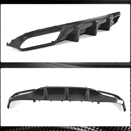 Mercedes Benz (W205) C205 A205 C63 (S) AMG Pre-facelift 2015-2019 Rear Bumper Diffuser Carbon Fiber-Ahacarbon