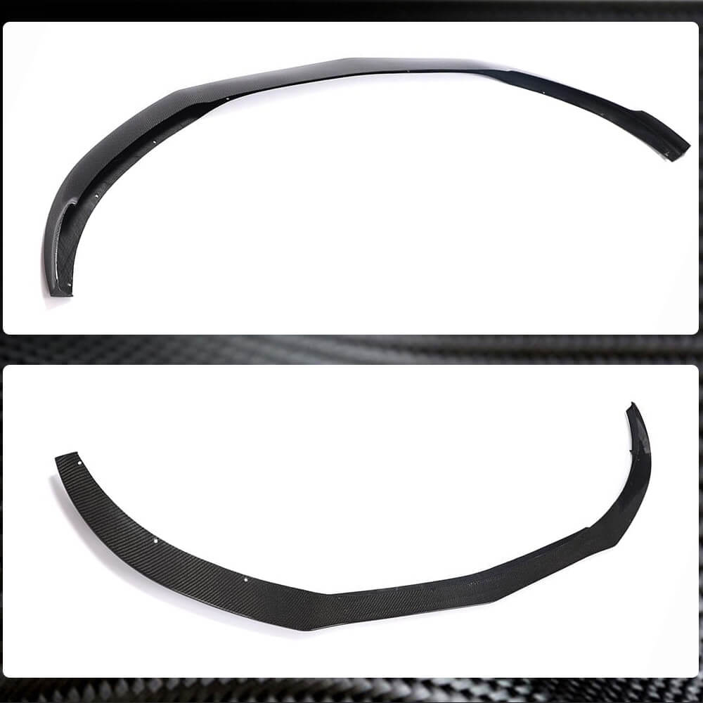 Mercedes Benz (W205) C205 A205 C63 S AMG Pre-facelift 2015-2019 Front Bumper Lip Carbon Fiber-Ahacarbon