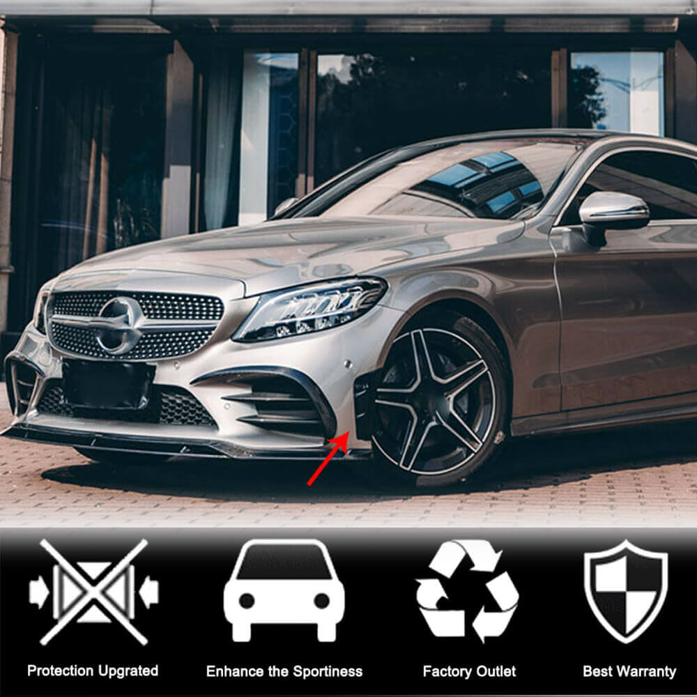Mercedes Benz W205 C205 A205 Sport C43 AMG Facelift 2019-2021 Side Fender Covers Carbon Fiber-Ahacarbon