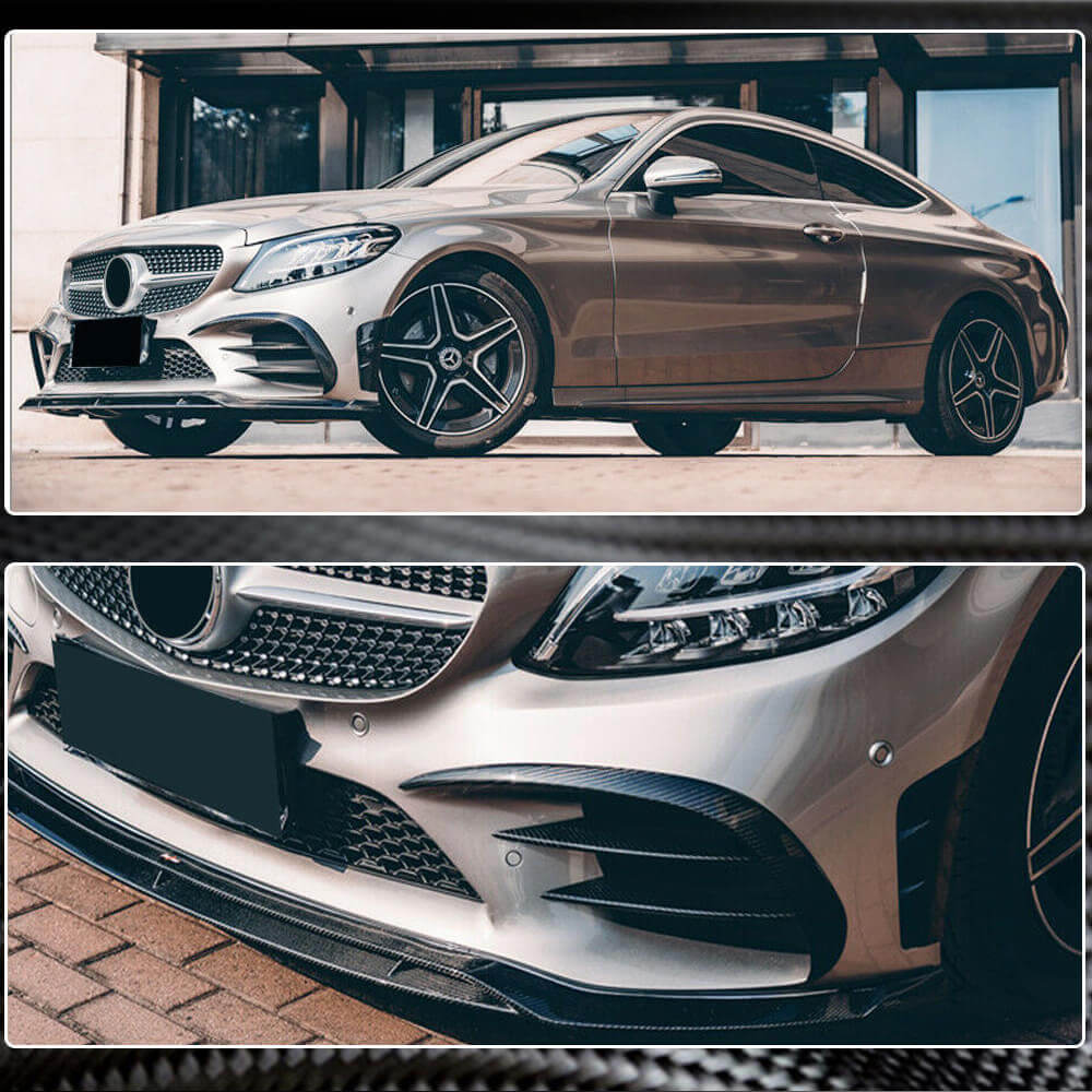 Mercedes Benz W205 C205 A205 Sport C43 AMG Facelift 2019-2021 Side Fender Covers Carbon Fiber-Ahacarbon
