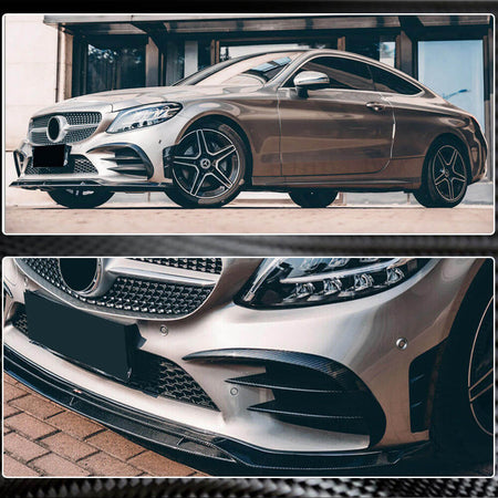 Mercedes Benz W205 C205 A205 Sport C43 AMG Facelift 2019-2021 Side Fender Covers Carbon Fiber-Ahacarbon