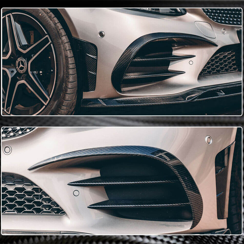 Mercedes Benz W205 C205 A205 Sport C43 AMG Facelift 2019-2021 Side Fender Covers Carbon Fiber-Ahacarbon