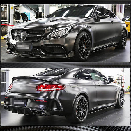 Mercedes Benz W205 C205 A205 Sport C43 C63 Pre-facelift 2015-2019 Side Skirts Carbon Fiber/FRP-Ahacarbon