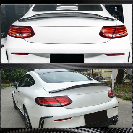 Mercedes Benz (W205) C205 Coupe 2015-2019 Rear Trunk Spoiler Boot Wing Lip Carbon Fiber/FRP-Ahacarbon