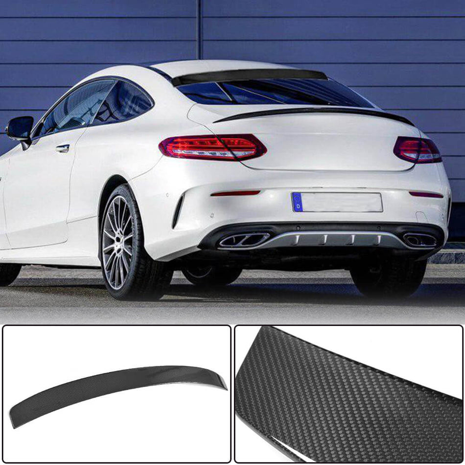 Mercedes Benz (W205) C205 C63 AMG Coupe 2015-2019 Rear Trunk Spoiler Carbon Fiber-Ahacarbon