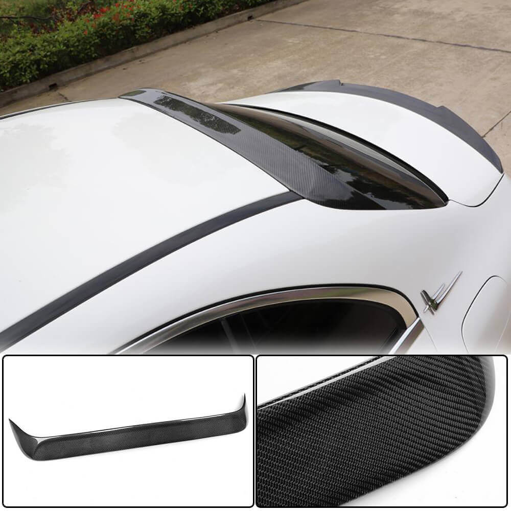 Mercedes Benz C Class W205 2015-2019 Rear Roof Spoiler Carbon Fiber-Ahacarbon