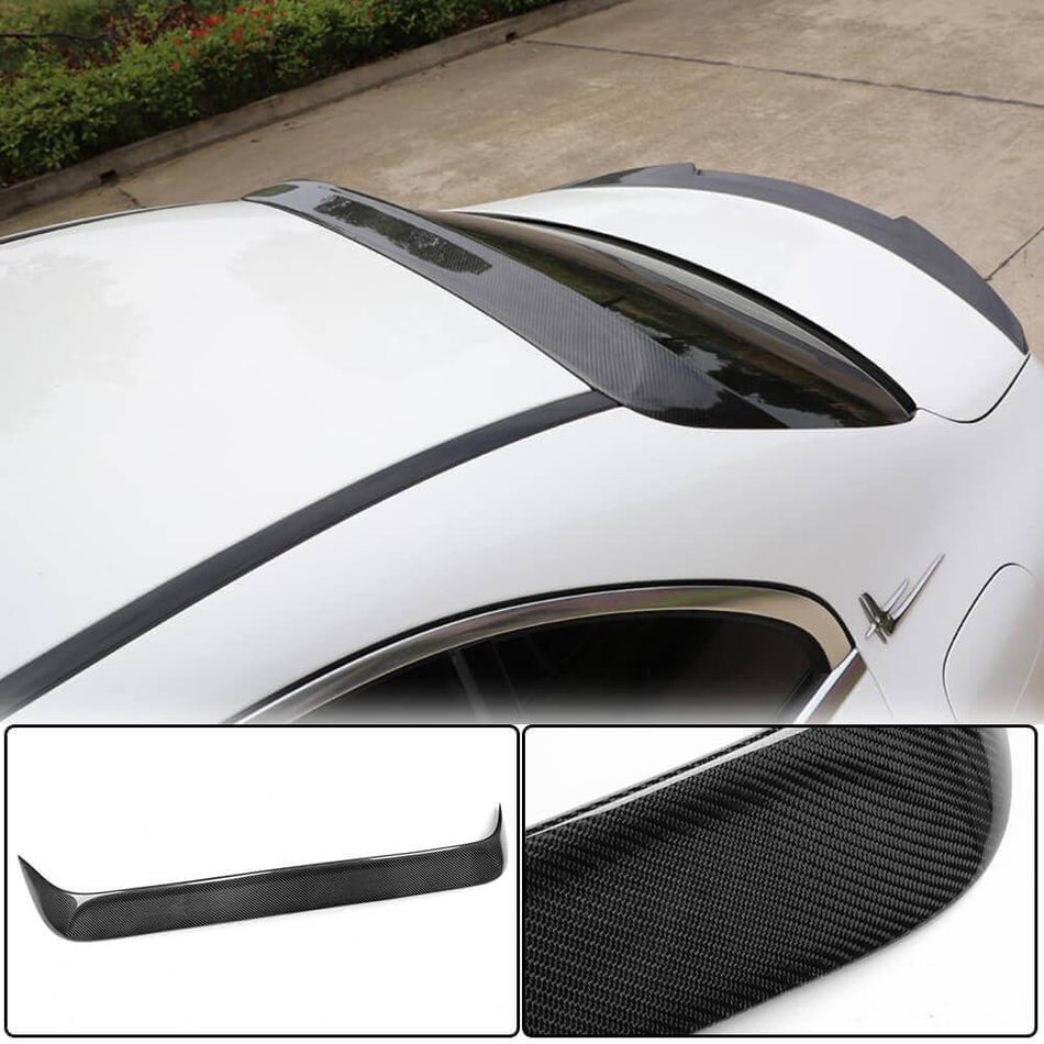 Mercedes Benz C Class W205 2015-2019 Rear Roof Spoiler Carbon Fiber-Ahacarbon