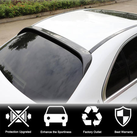 Mercedes Benz C Class W205 2015-2019 Rear Roof Spoiler Carbon Fiber-Ahacarbon