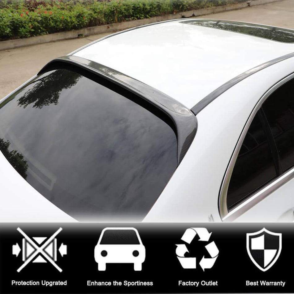 Mercedes Benz C Class W205 2015-2019 Rear Roof Spoiler Carbon Fiber-Ahacarbon