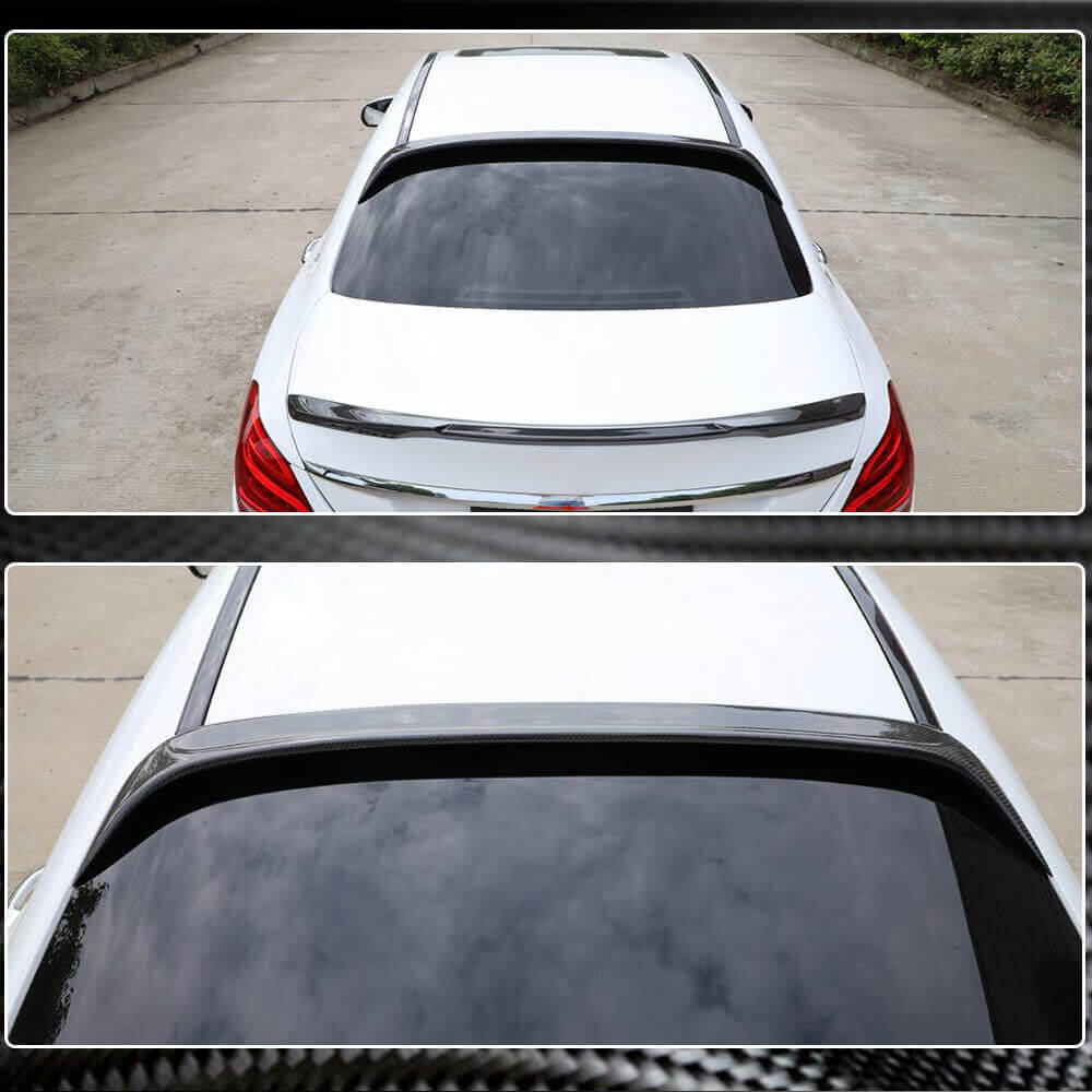 Mercedes Benz C Class W205 2015-2019 Rear Roof Spoiler Carbon Fiber-Ahacarbon