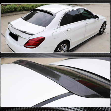 Mercedes Benz C Class W205 2015-2019 Rear Roof Spoiler Carbon Fiber-Ahacarbon