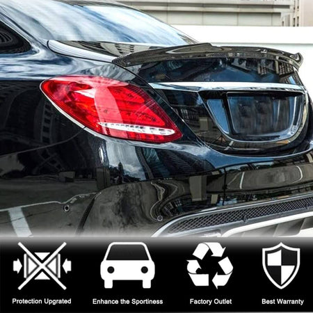 Mercedes Benz C-Class W205 2015-2021 Rear Trunk Spoiler Carbon Fiber-Ahacarbon
