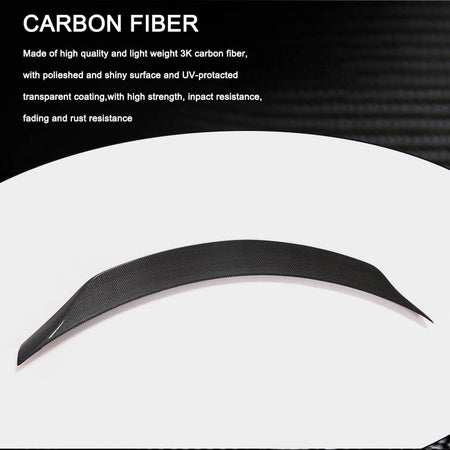 Mercedes Benz C Class W205 2015-2021 Rear Trunk Spoiler Carbon Fiber-Ahacarbon