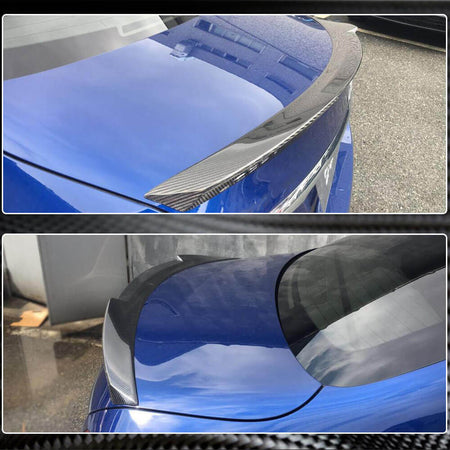 Mercedes Benz C Class W205 2015-2021 Rear Trunk Spoiler Carbon Fiber-Ahacarbon