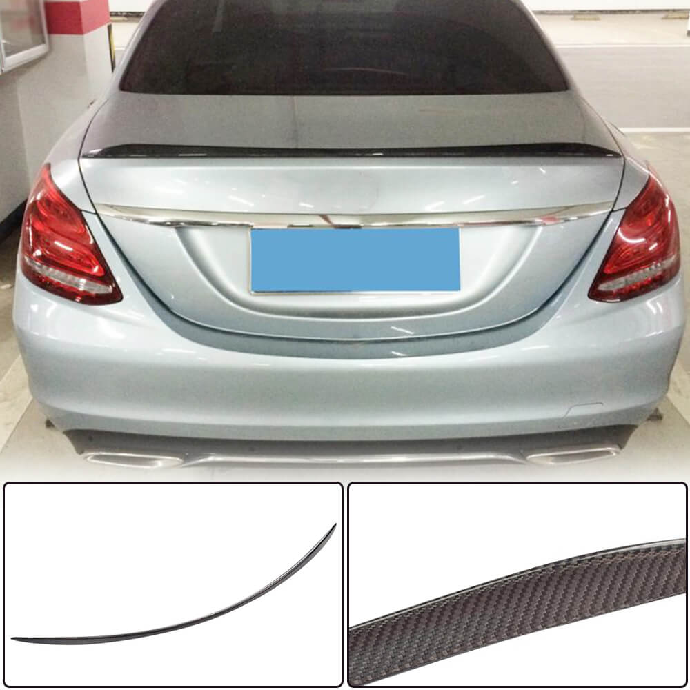 Mercedes Benz C-Class W205 2015-2021 Rear Trunk Spoiler Carbon Fiber-Ahacarbon