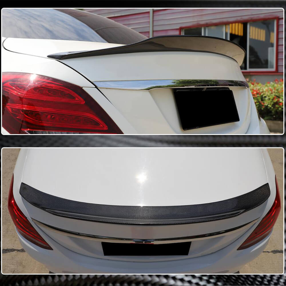 Mercedes Benz C Class W205 2015-2021 Rear Trunk Spoiler Carbon Fiber/FRP-Ahacarbon
