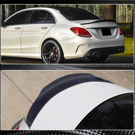 Mercedes Benz C Class W205 2015-2021 Rear Trunk Spoiler Carbon Fiber/FRP-Ahacarbon