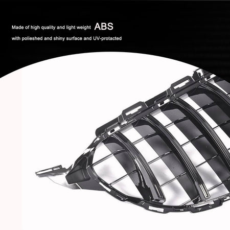 Mercedes Benz W205 Sport 2015-2018 Front Grille Glossy Black ABS-Ahacarbon