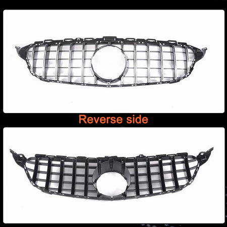 Mercedes Benz W205 Sport 2015-2018 Silver Front Grille ABS-Ahacarbon