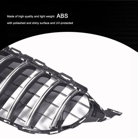 Mercedes Benz W205 Sport 2015-2018 Silver Front Grille ABS-Ahacarbon