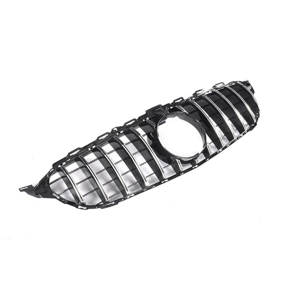 Mercedes Benz W205 Sport 2015-2018 Silver Front Grille ABS-Ahacarbon