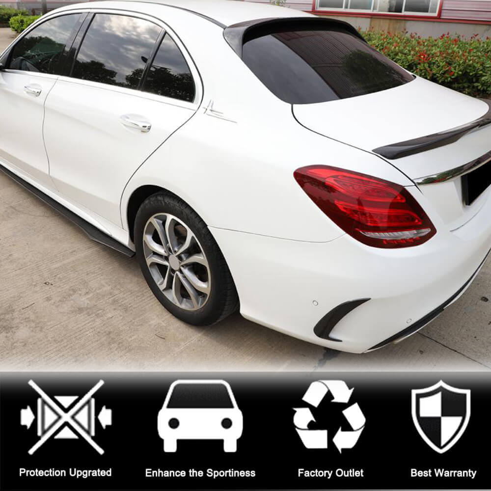 Mercedes Benz W205 Sport C43 C63 C450 AMG Pre-facelift 2015-2019 Rear Bumper Vents Carbon Fiber-Ahacarbon