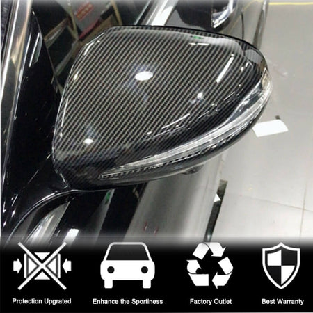 Mercedes Benz W205 W222 2014-2019 Mirror Covers LHD Carbon Fiber-Ahacarbon