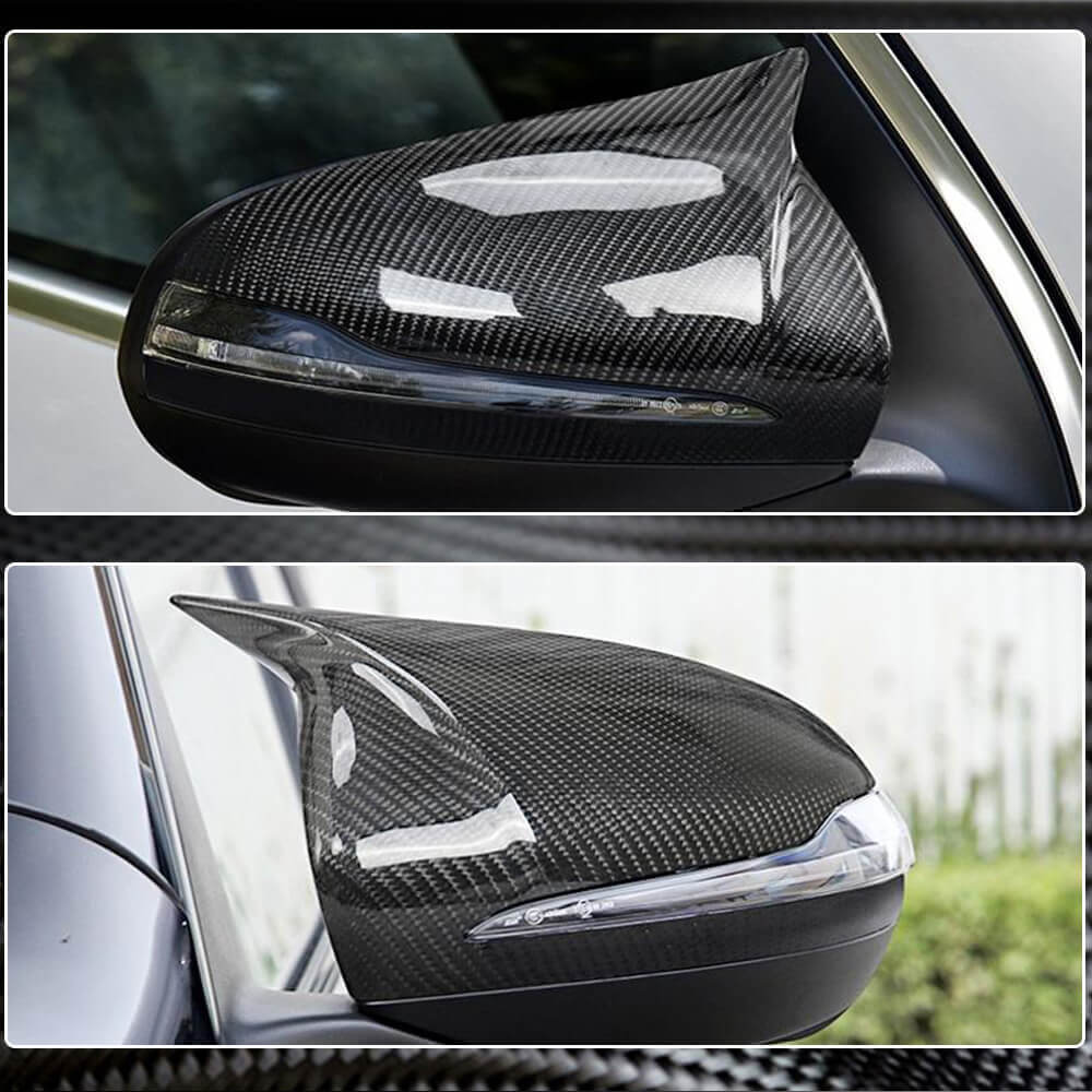 Mercedes Benz W205 W238 C238 A238 W213 W222 X253 Mirror Covers Replacement Style LHD Carbon Fiber-Ahacarbon