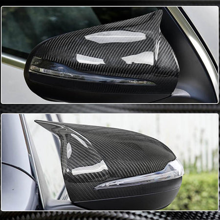 Mercedes Benz W205 W238 C238 A238 W213 W222 X253 Mirror Covers Replacement Style LHD Carbon Fiber-Ahacarbon