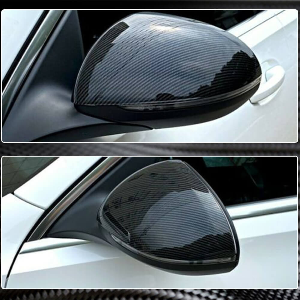 Mercedes Benz W206 C206 A206 2021+ Mirror Covers Add-on LHD Dry Carbon Fiber-Ahacarbon