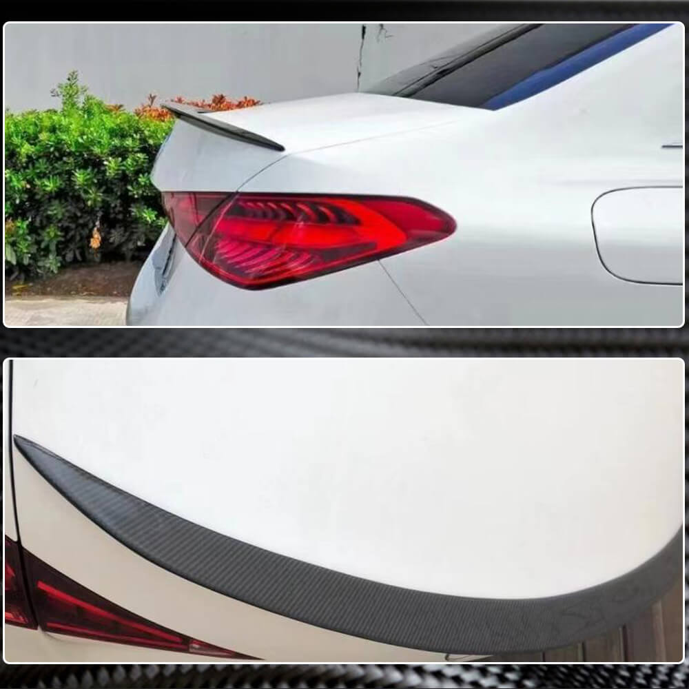 Mercedes Benz W206 C180 C200 C300 C43 AMG Sedan 2022UP Rear Trunk Spoiler Carbon Fiber-Ahacarbon