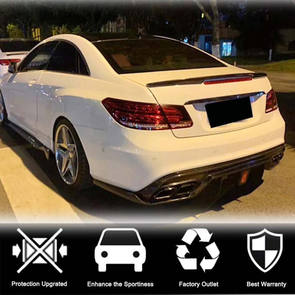 Mercedes Benz (W207) C207 A207 Sport Facelift 2014-2016 Rear Bumper Diffuser Carbon Fiber-Ahacarbon