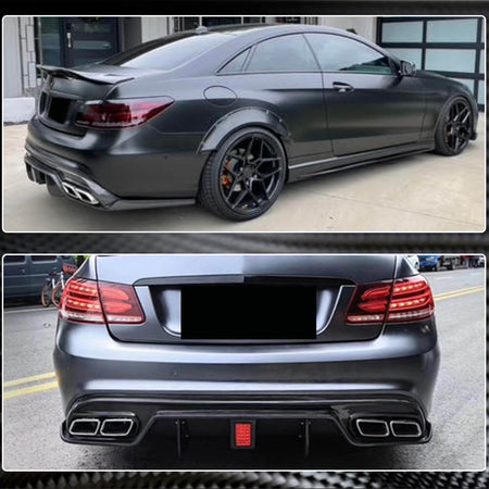 Mercedes Benz (W207) C207 A207 Sport Facelift 2014-2016 Rear Bumper Diffuser Carbon Fiber-Ahacarbon
